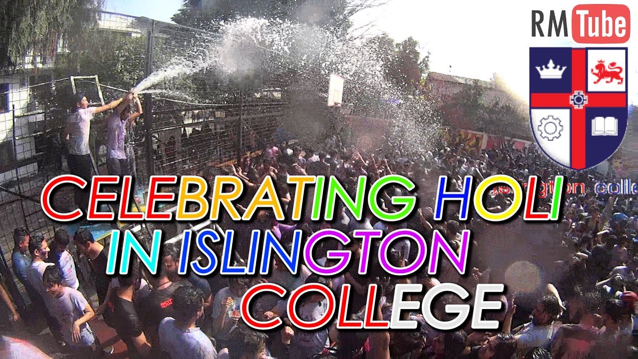 Celebrating Holi in Islington College ( Water Dance Party 2018)