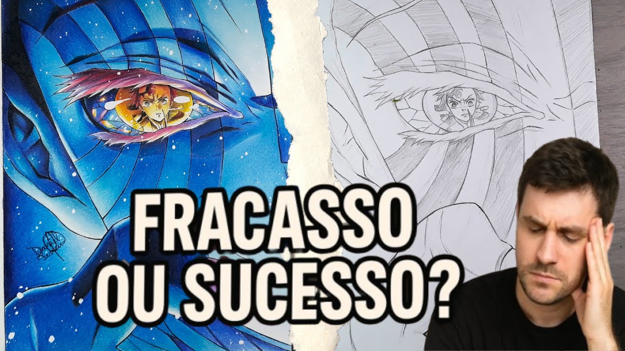 Do Fracasso à Evolução - Minha Jornada com o Desenho (Desenhando Akaza)