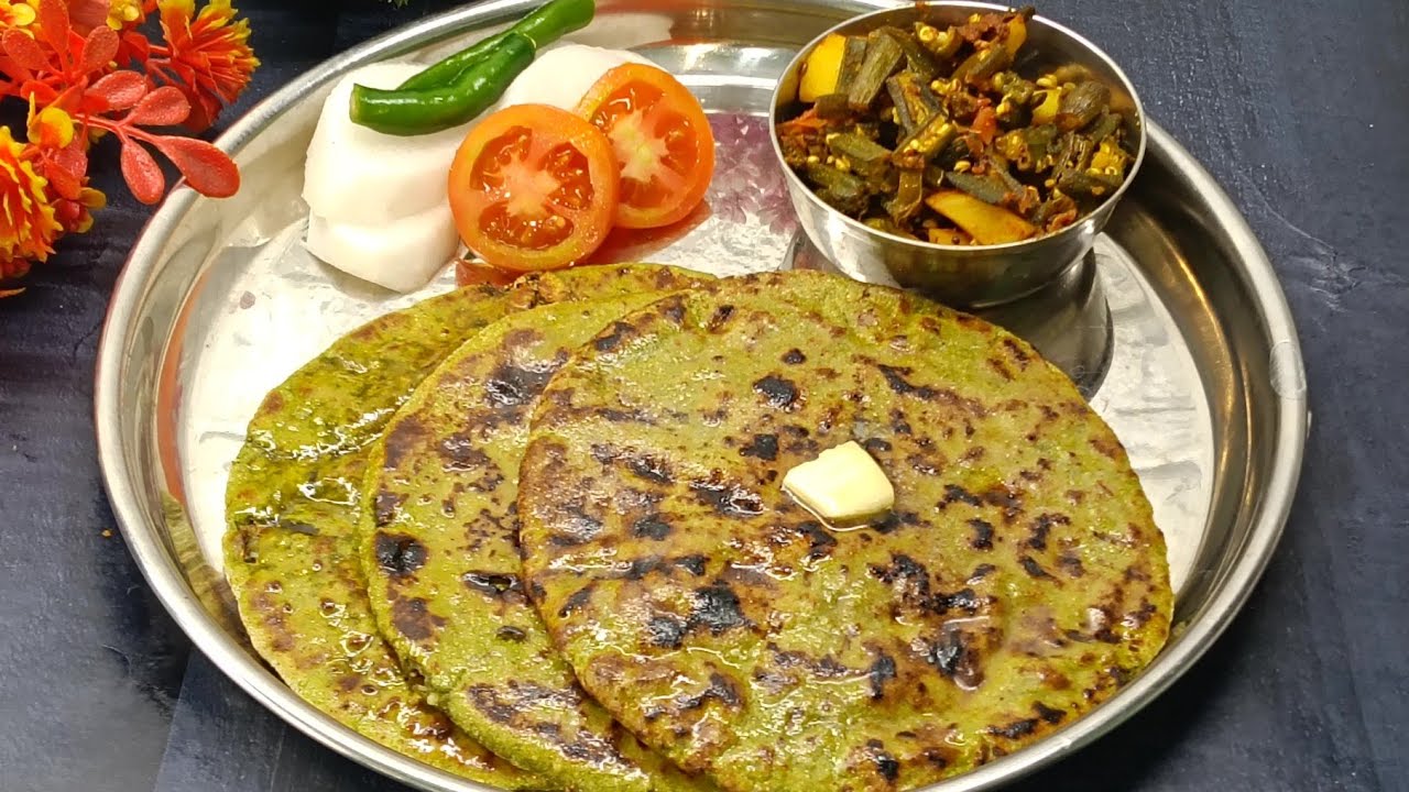 एकदम भन्नाट और चविष्ट पराठा आपने आज तक कभी खाया नहीं होगा l Palak Paratha Recipe l Breakfast 