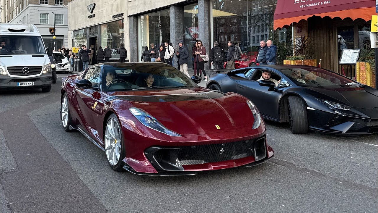 Supercars In London December 2025 PT 5- 812 Comp Aparta, SF90XX, Chiron And More!!!