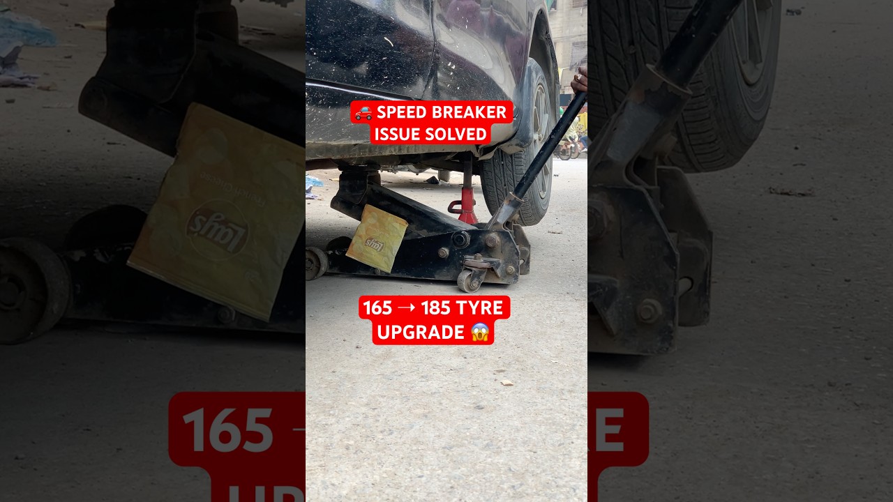 Toyota Vitz Tyre Upgrade|Speed Breaker Problem Solved|165/70R14 to 185/70R14 Rockblade Tyres 