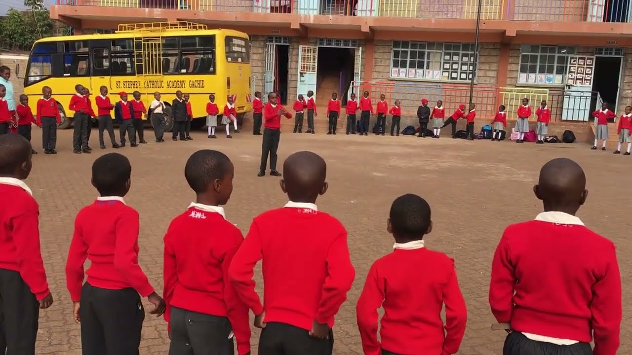 Kids Outdoor Activities and Games At School - Happy Fun Time for Children