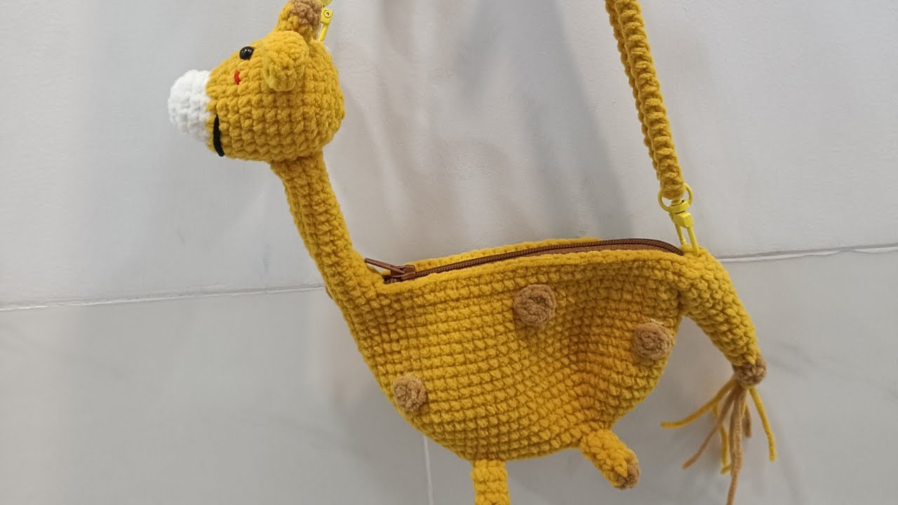 Hướng dẫn móc túi hươu cao cổ Crochet giraffe bag #crochetbag #moctuihuoucaoco