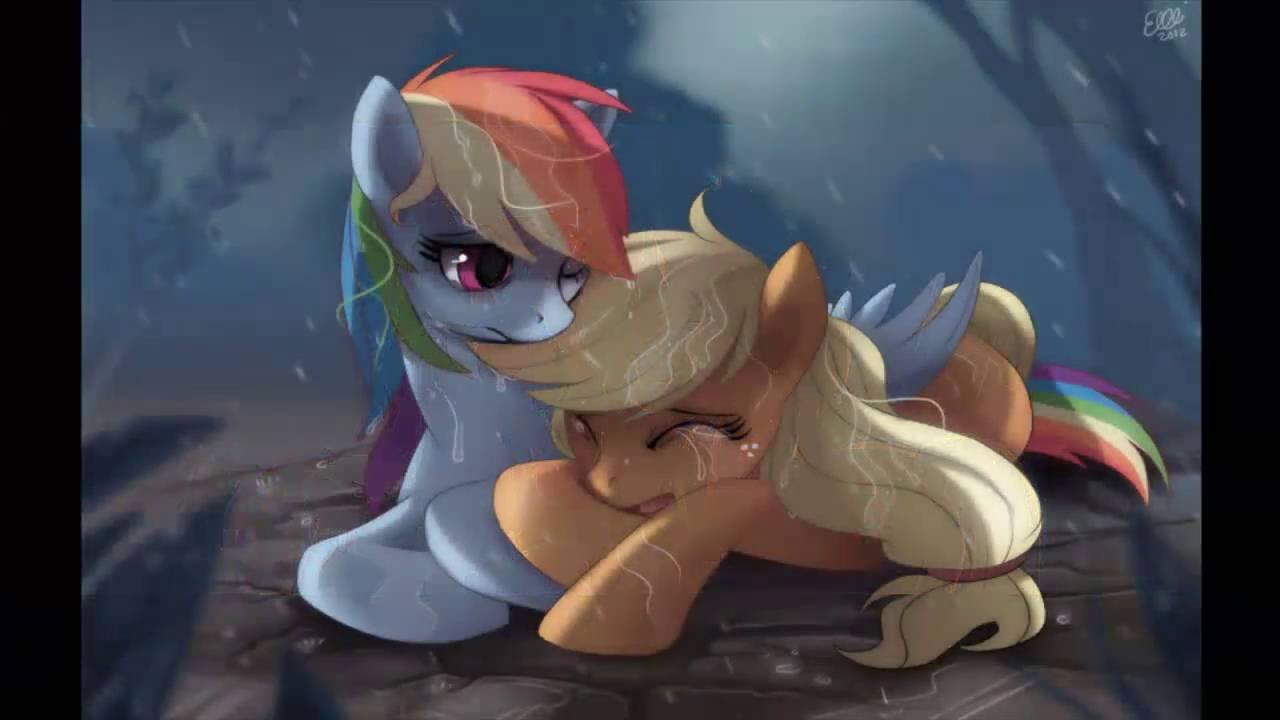 sad memories Rainbow Dash and AppleJack
