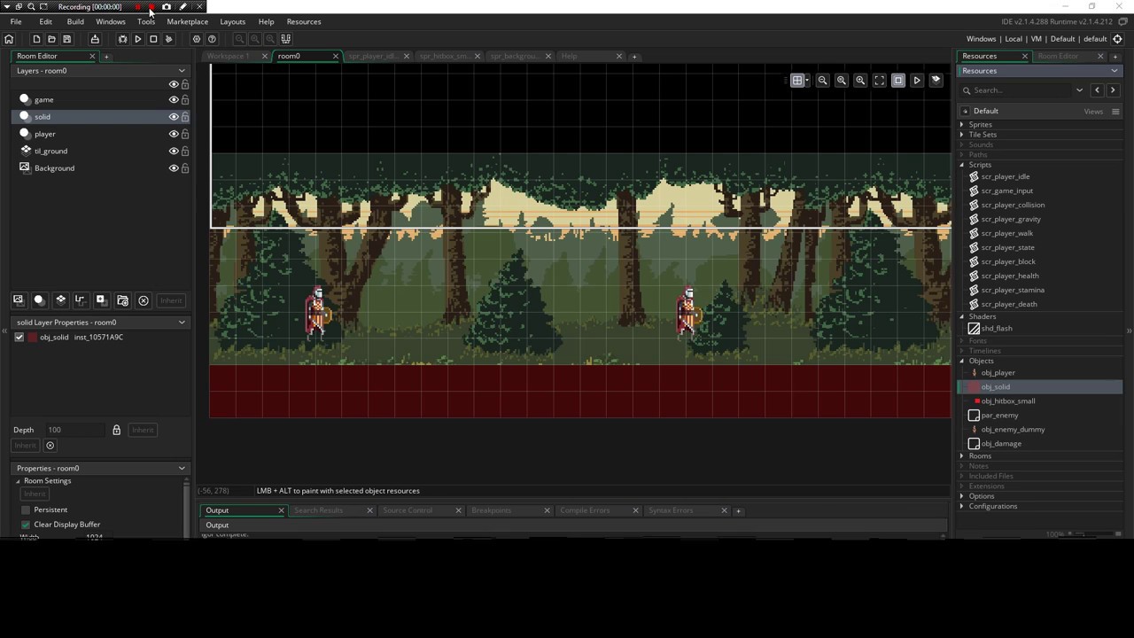 Darksoul like game - Better hitboxes, show hitboxes outline - Gamemaker Studio 2