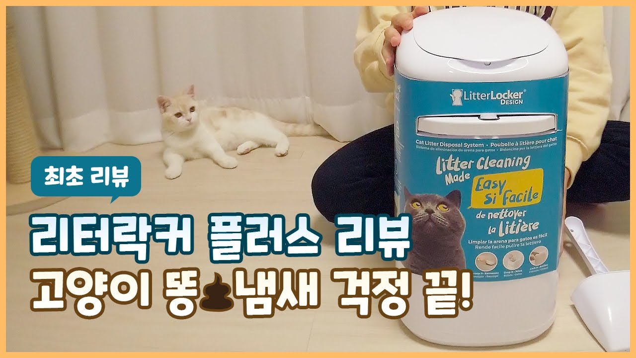리터락커 플러스 리뷰 - 고양이 똥냄새 걱정 끝! 리터락커 플러스 사용법, 고양이 용품 추천 - 미유라이프