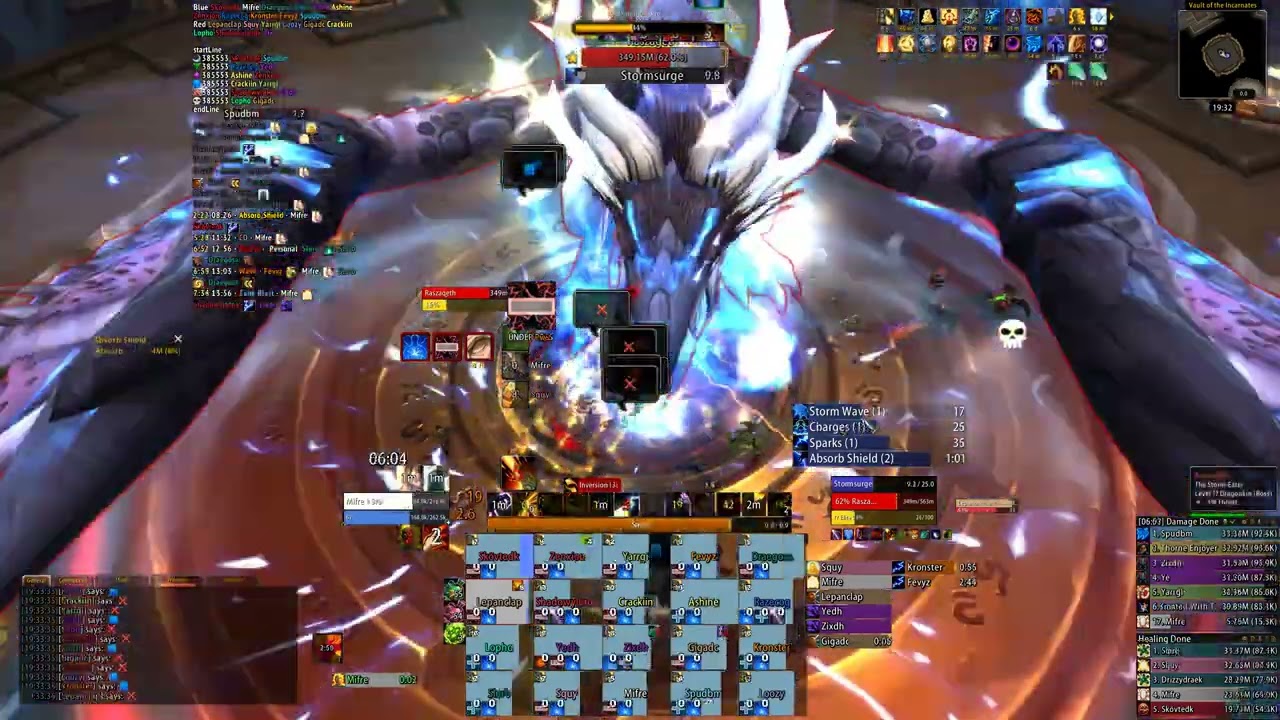 FatSharkYes vs Mythic Raszageth the Storm-Eater - Discipline Priest PoV