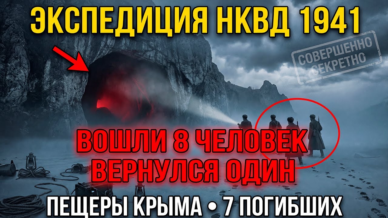 Экспедиция НКВД 1941 в пещеры Крыма: из 8 человек ВЫШЕЛ только один