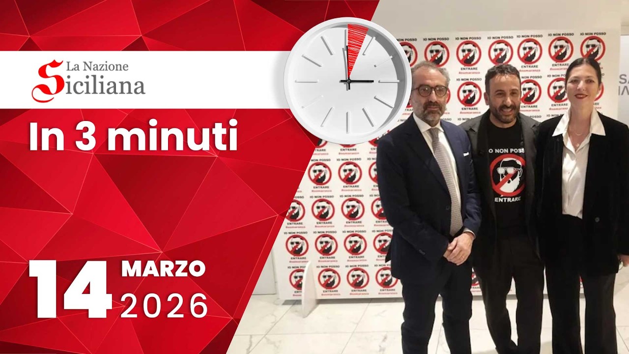 “IN TRE MINUTI” NOTIZIARIO DEL 14 marzo 2026