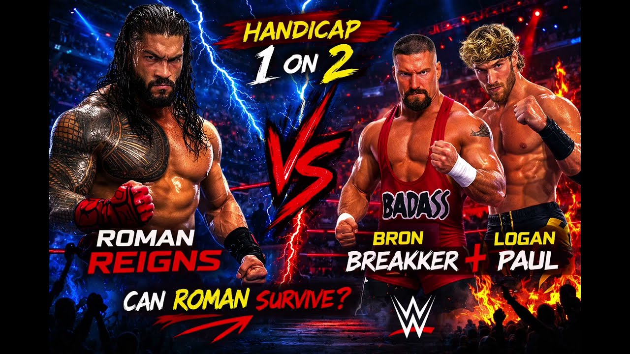 Roman Reigns vs Bron Breaker and Logan paunl🔥 WWE 2K25 Showdown