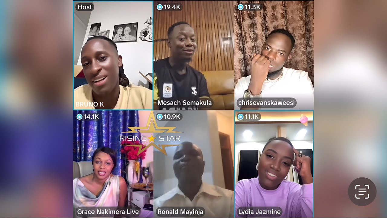 Mesearch Semakula bursted Bruno K At Ekiboozi Live ,Chris Evans,Ronald Mayinja,Lydia Jazime & Grace