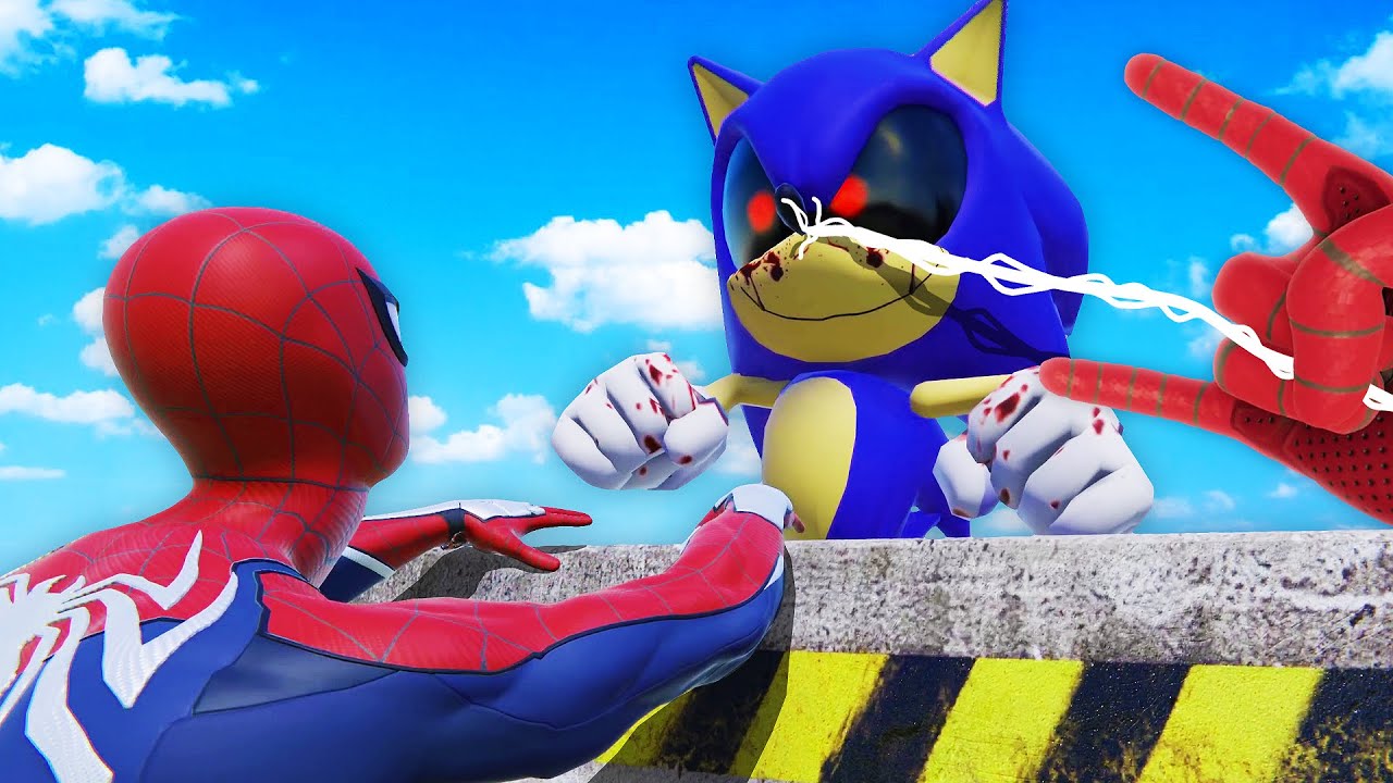Can we ESCAPE Sonic.EXE as Spiderman? (Bonelab VR Mods)