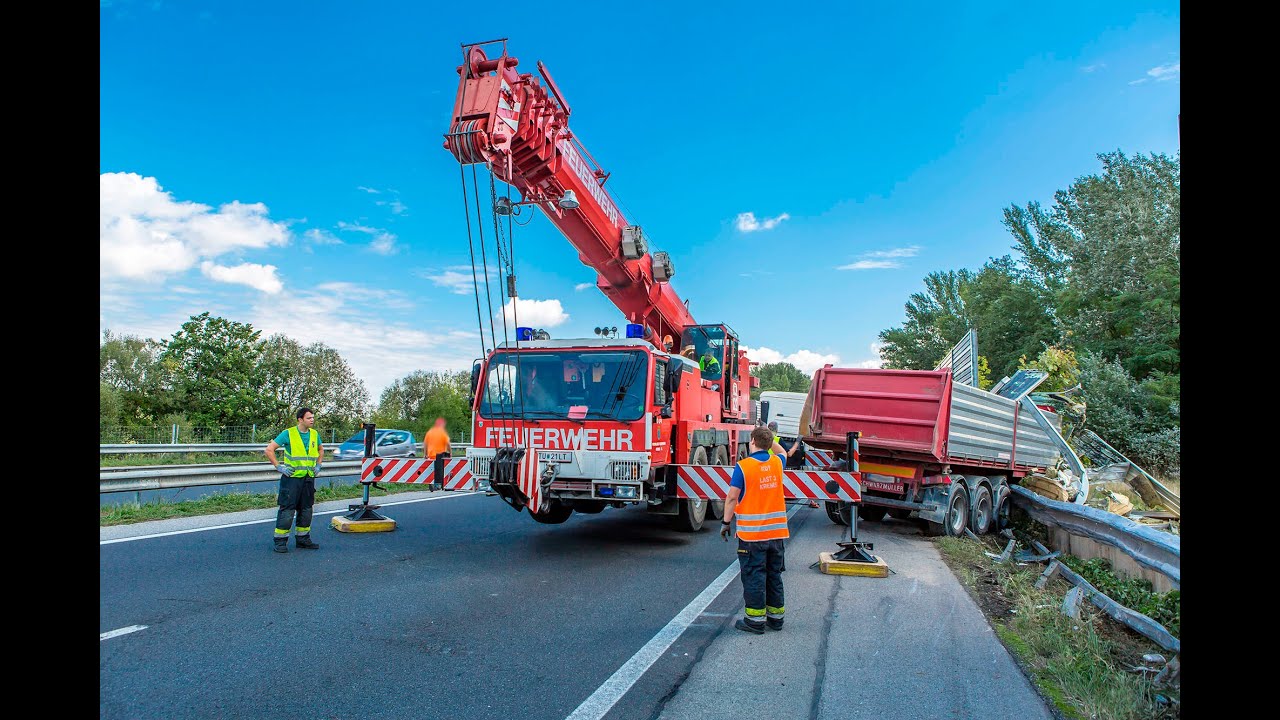 Lkw-Bergung auf der B37a