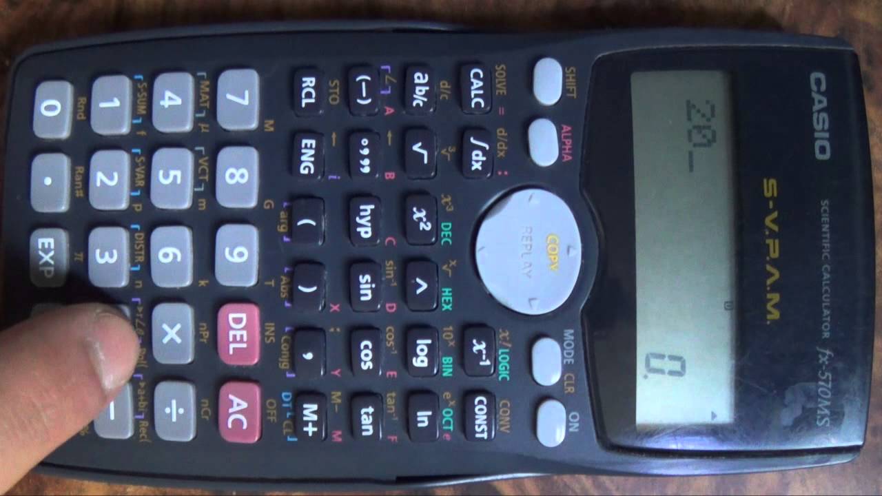 Cálculos con memoria. ¿Cómo utilizar una calculadora científica Casio fx-570MS?