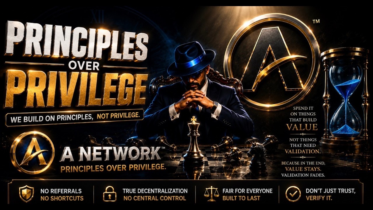 A Network | Blockchain | Principles Over Privilege | #ANetwork #ANet #wANet