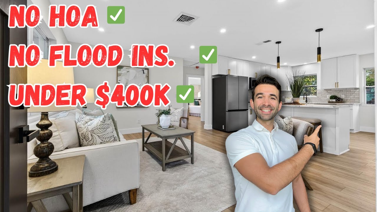 Under $400K St. Pete Home Tour: No HOA. No Flood Insurance. Fully Renovated Inside!