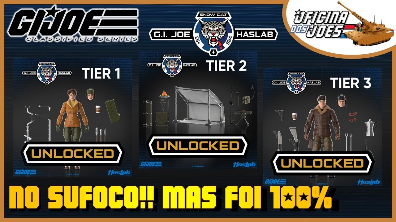 Parabéns!! Bonus liberados, mas foi tenso! Haslab SnowCAT - GIJoe Classified -  @oficinadosjoes ​