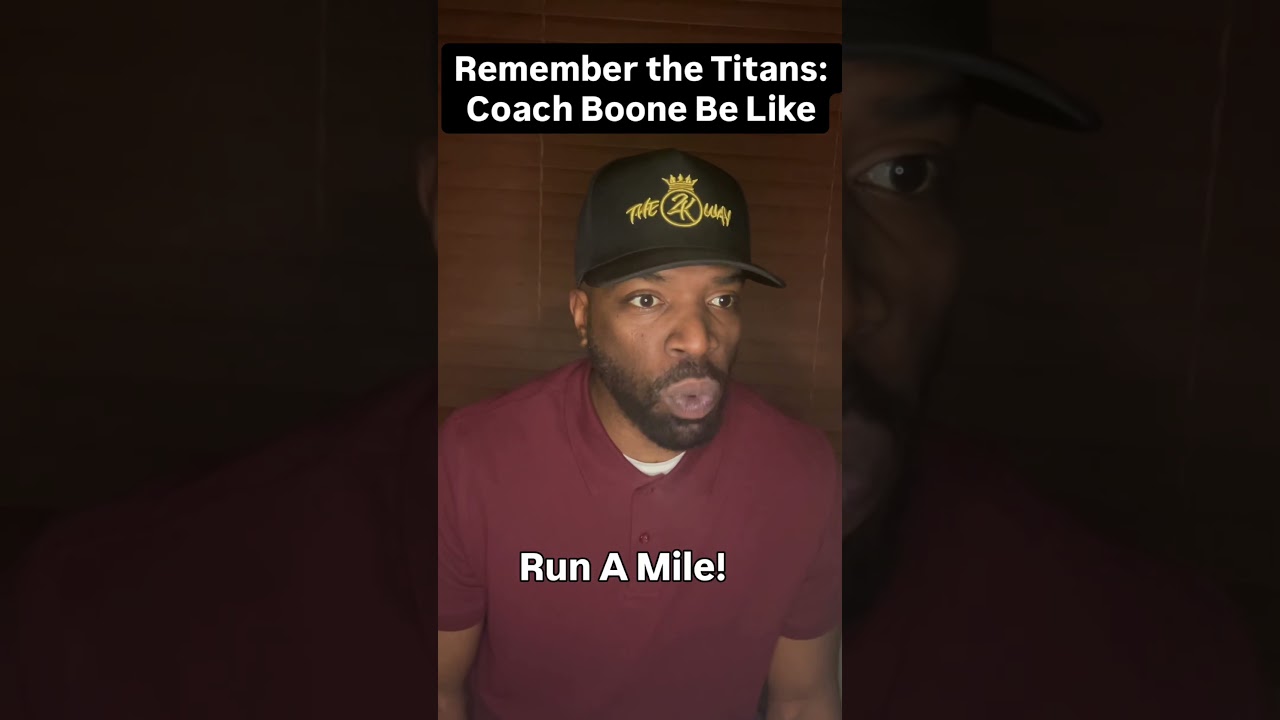 Coach Boone at it again!  