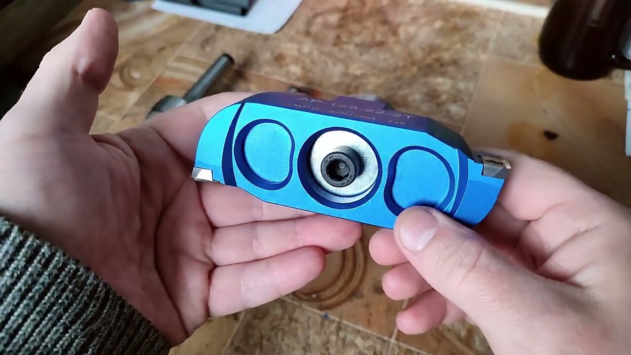 Фреза (фрезерная головка) AP 400R_D125-22-2T. Тест работы