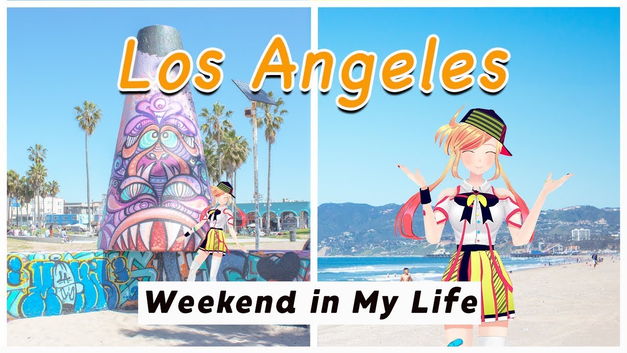 Virtual YouTuber explores Venice Beach in LA 【Rin Asobi】