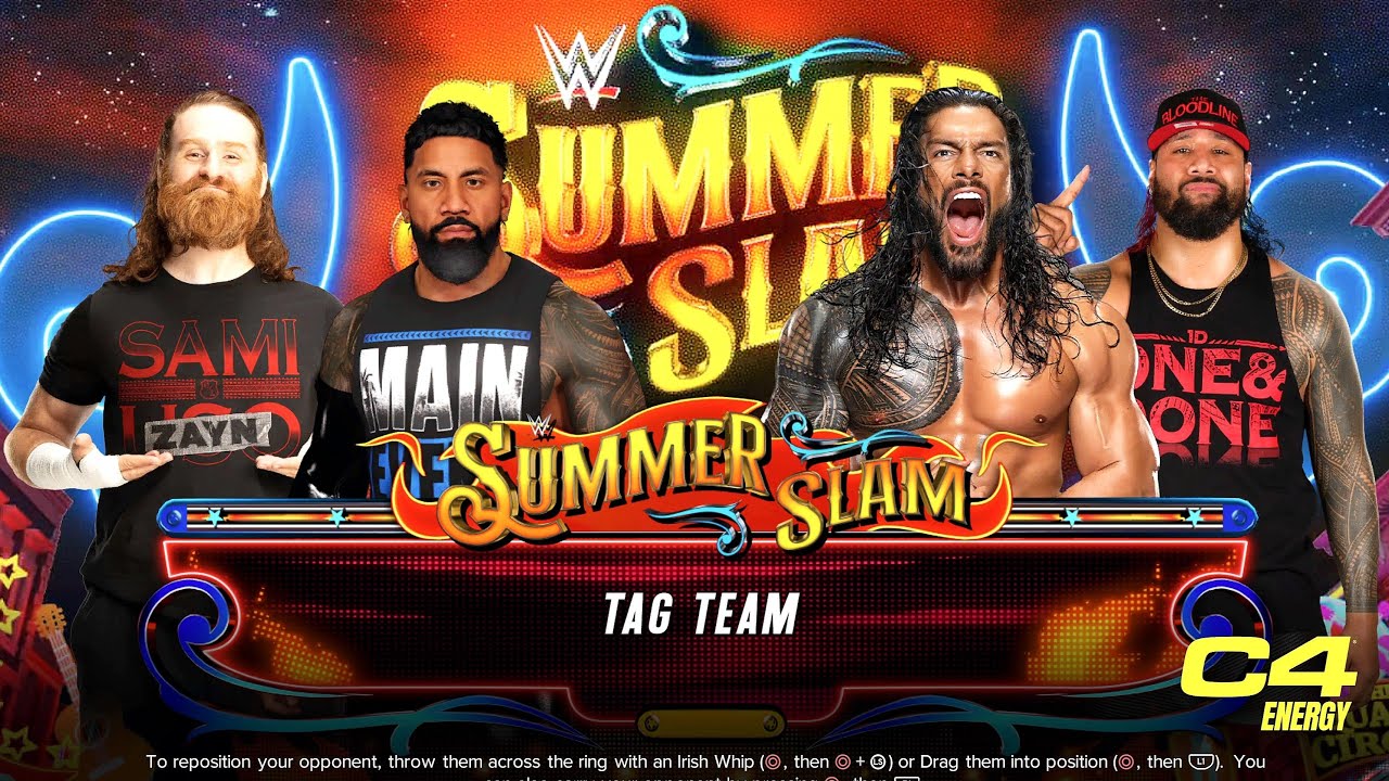 Jey Uso & Sami Zayn vs. Roman Reigns & Jimmy Uso | Tag Team Elimination Match | WWE 2K23