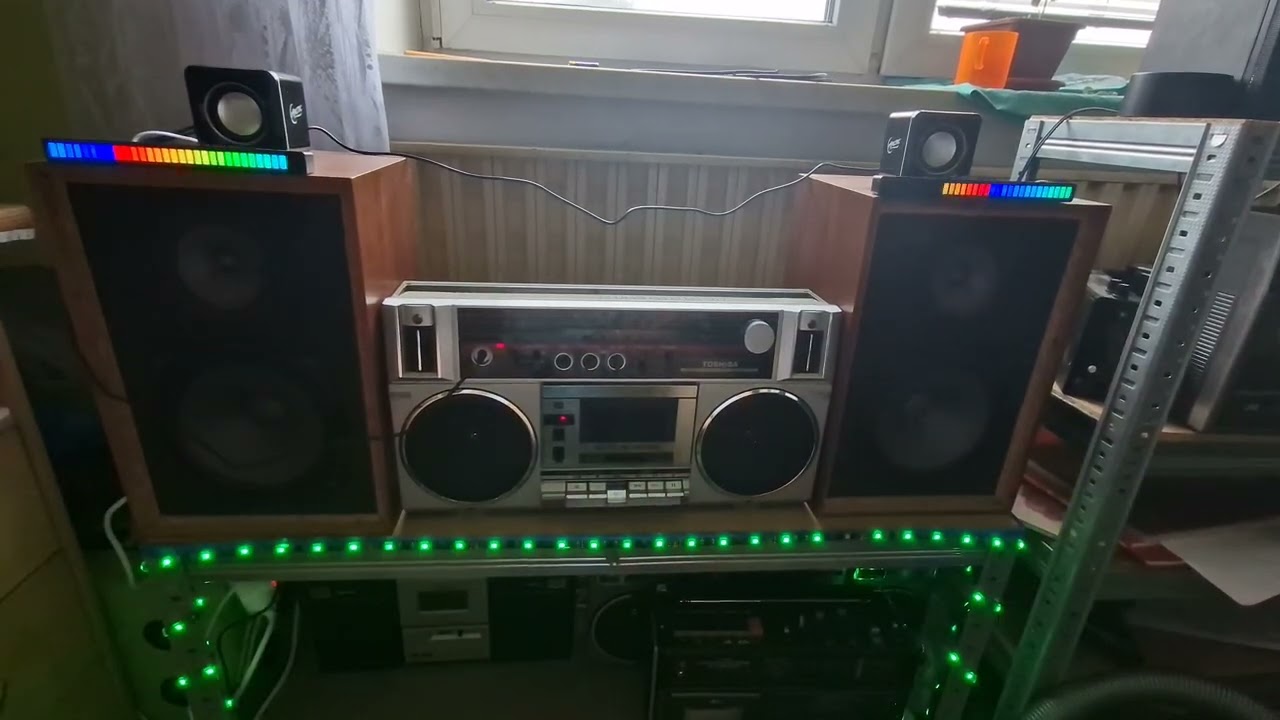FEX - Subways Of Your Mind played on a vintage boombox