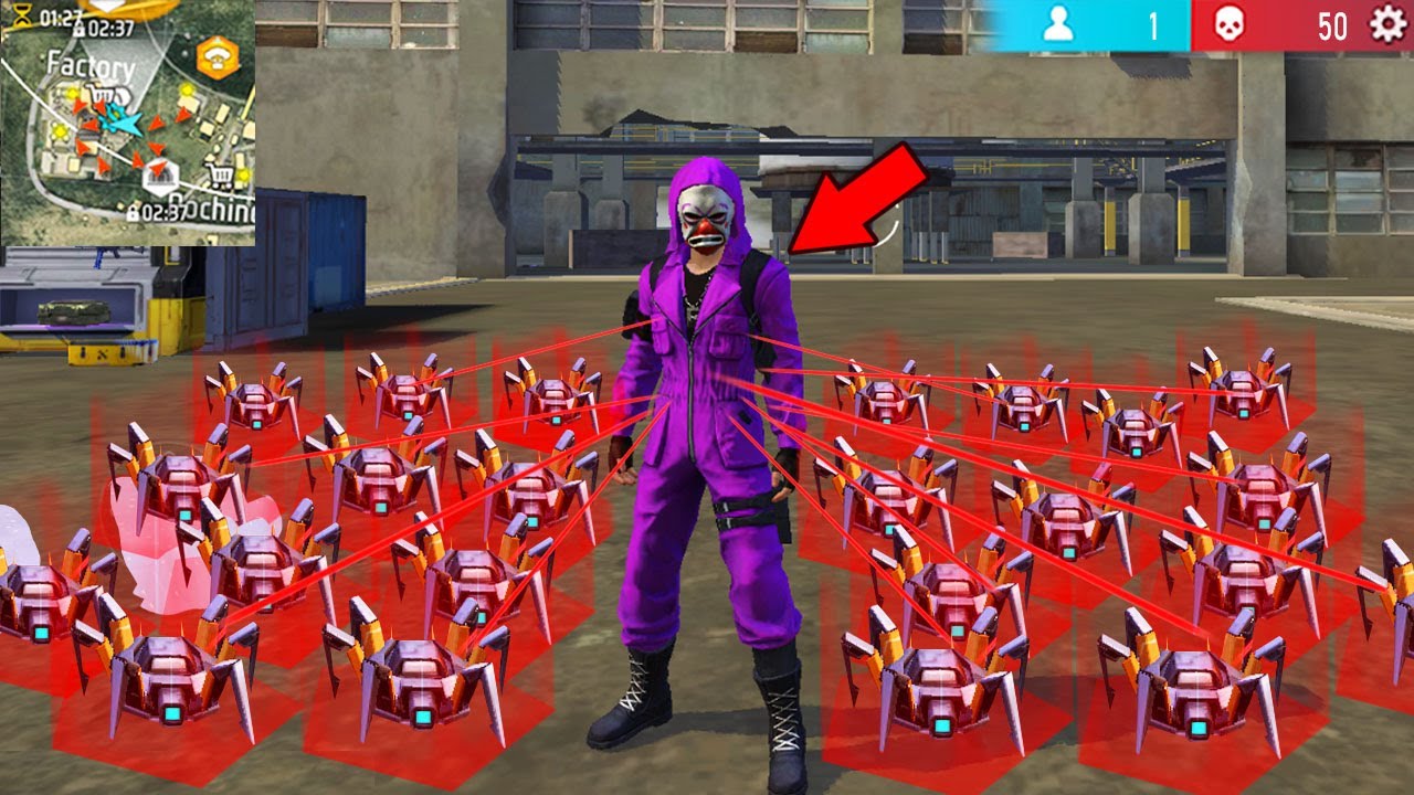 49 ARAÑAS vs 1 JUGADOR EN FREE FIRE! 😂 *gracioso* MOMENTOS GRACIOSOS FREE FIRE