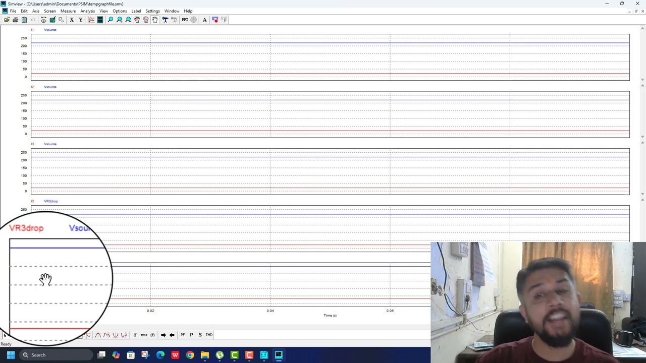 EA&S - Practical 02 Part 3 Verify KCL in PSIM