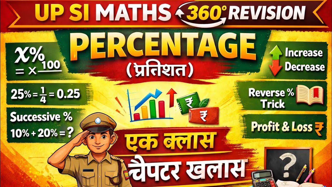 प्रतिशत//Percentage//upsi math #upsi #upconstable #percentage 