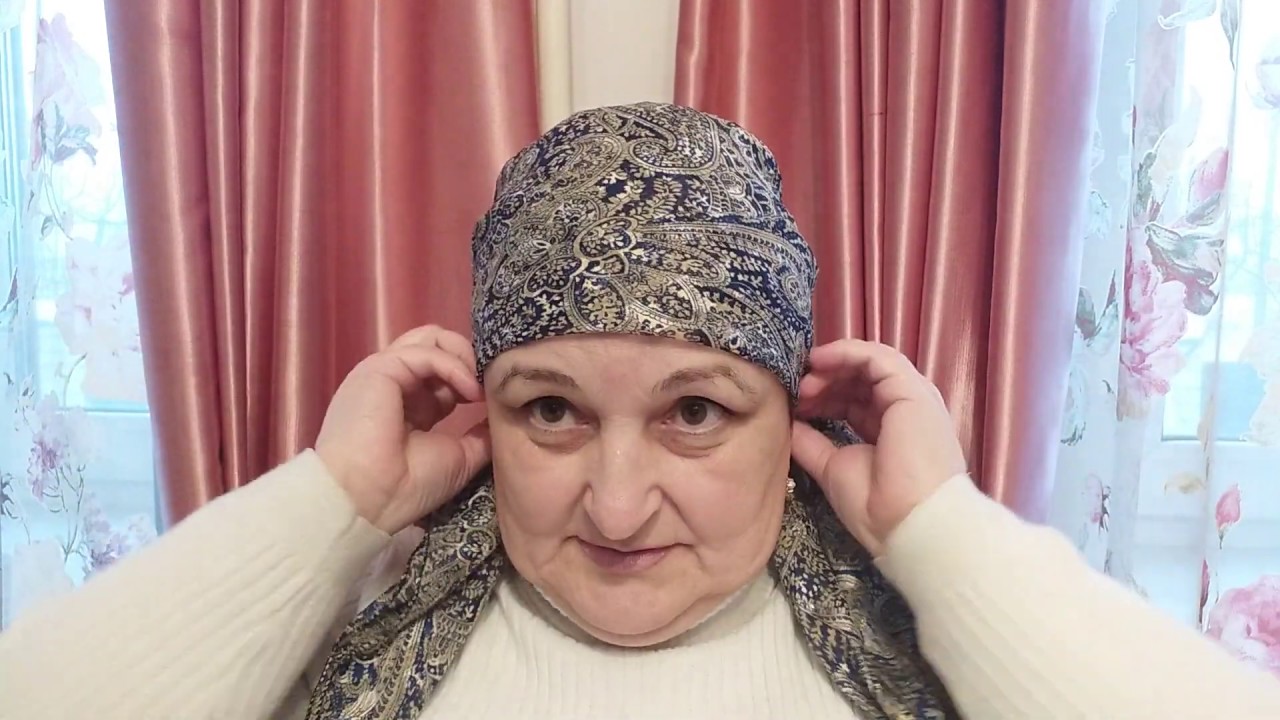 КАК КРАСИВО ЗАВЯЗАТЬ ПЛАТОК И КОСЫНКУ/Видео № 669