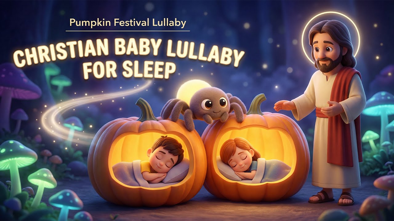 Pumpkin Festival Lullaby 🎃 | Christian Baby Lullaby for Sleep | Gentle Worship Music for Babies 💤