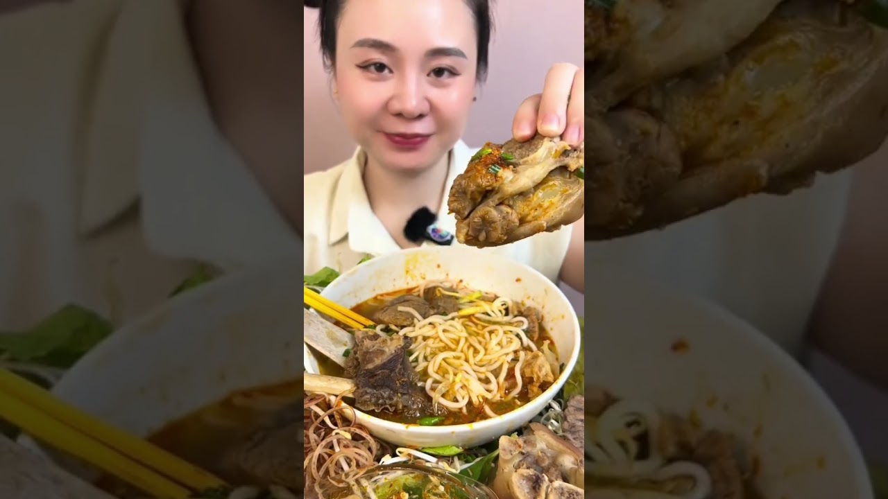 Mời mọi người Mukbang Bún Ốc Hà Nội, Bún Giò Heo, Bún Bò Gân, Bún Bò Huế với em nghen