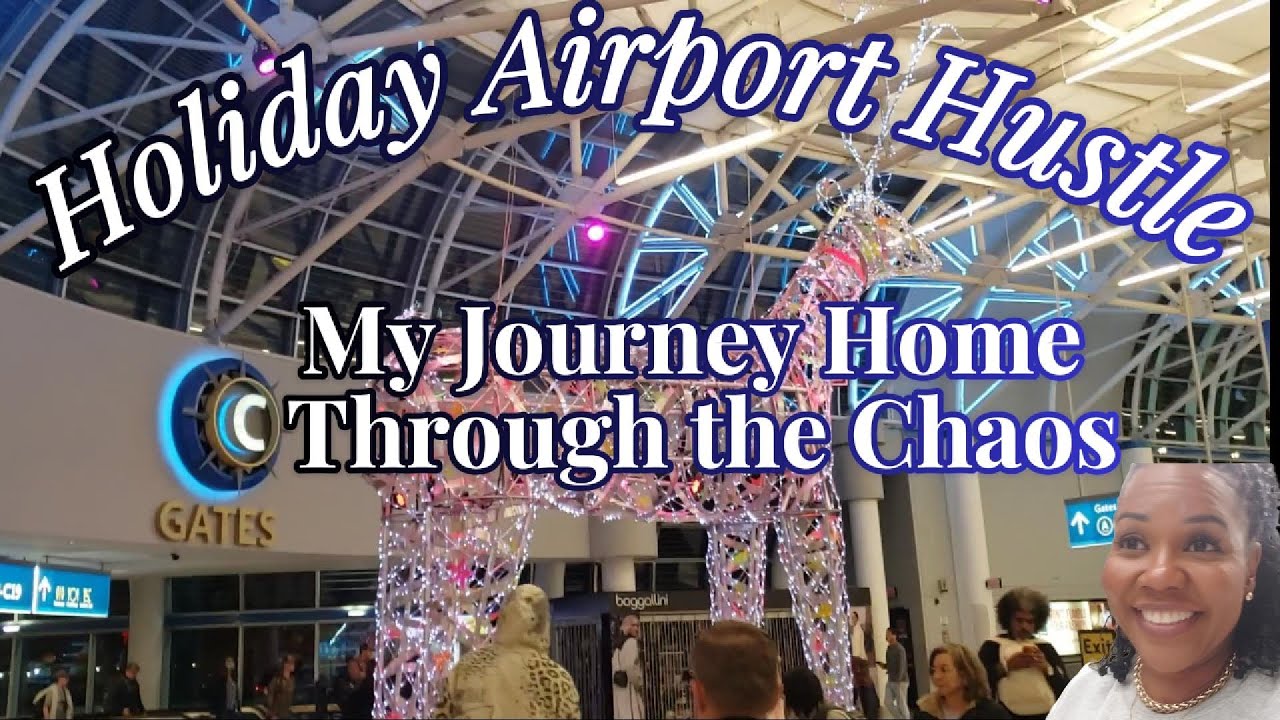 Holiday Travel Vlog | Flying Through Charlotte Airport Back to Chicago ✈️🎄