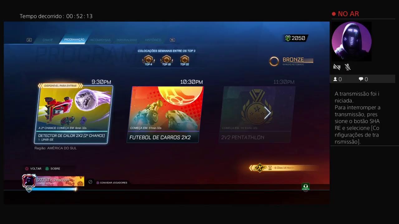 Transmissão ao vivo do PS4 de iTz_Pearzinn