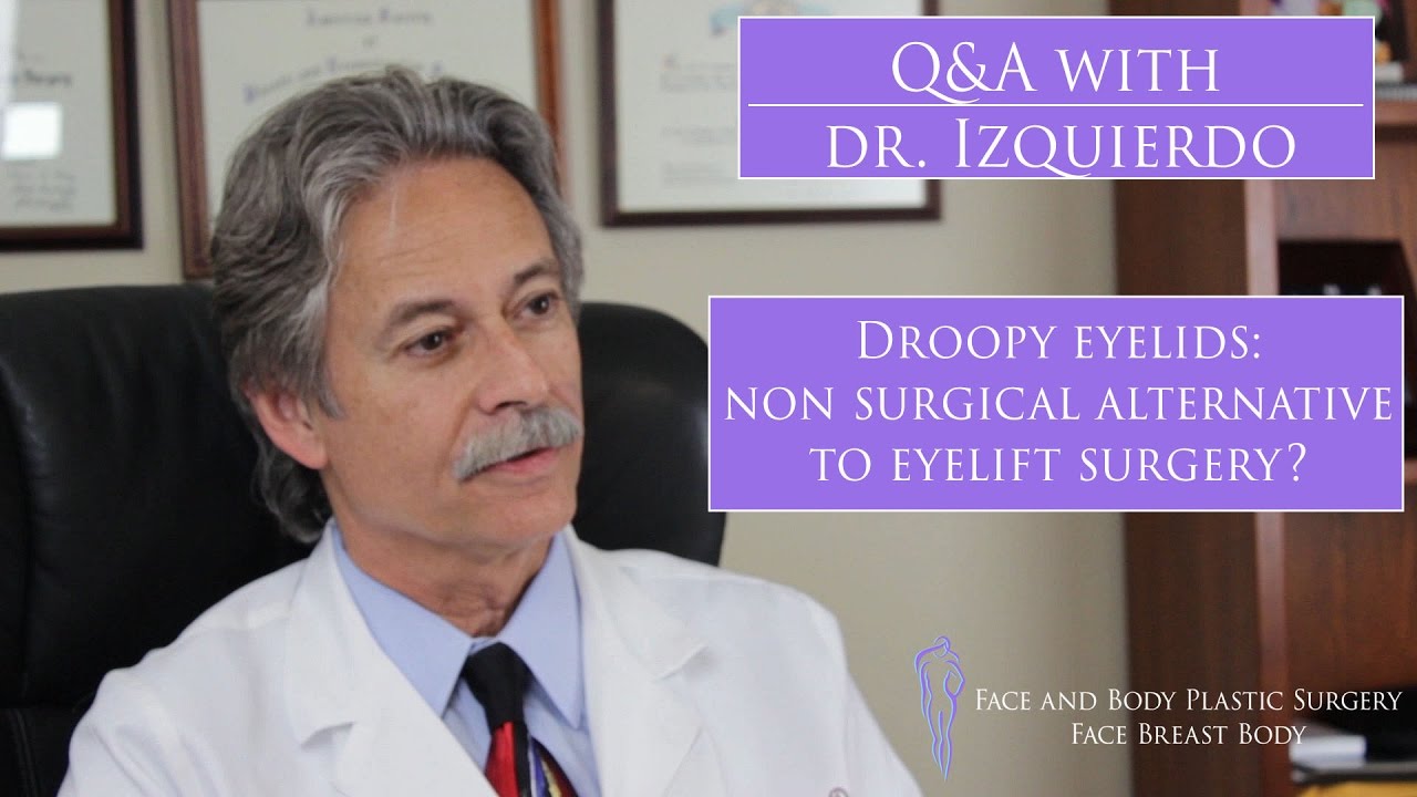 Droopy Eyelids &ndash; non surgical Alternatives to Eyelift Surgery