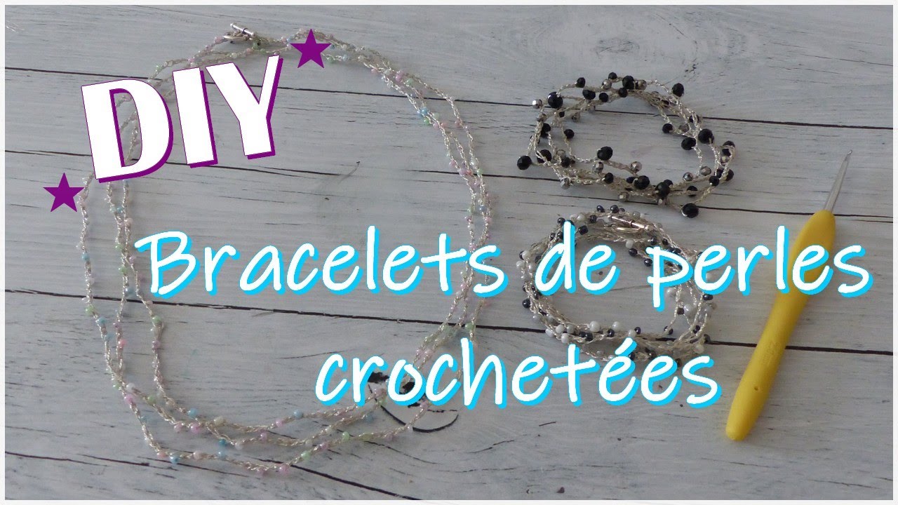 [DIY] Bracelet d'été au crochet : perles crochetées - Simple et rapide