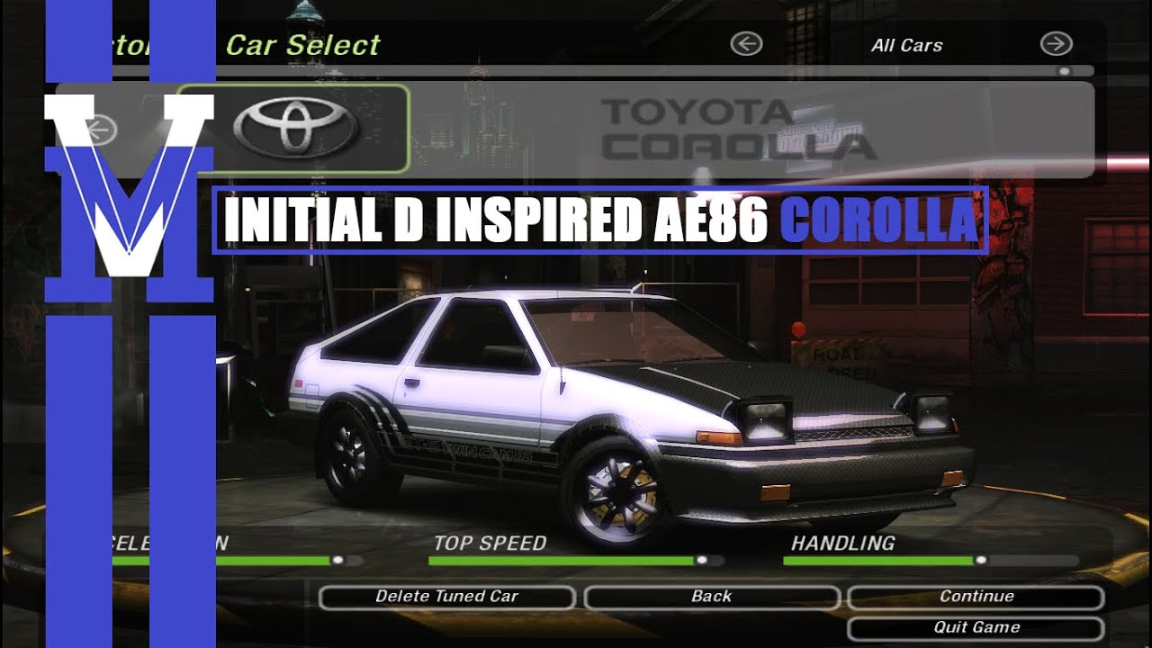Need For Speed Underground 2: Initial D Inspired AE86 Corolla | VM PLAYS