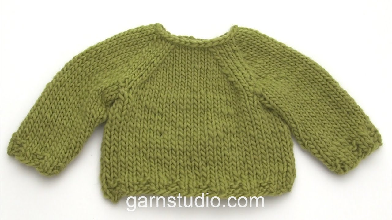How to work raglan from the bottom up