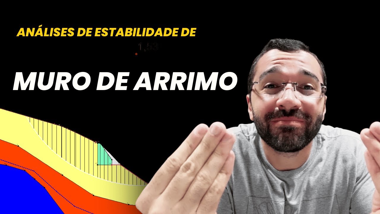 MURO DE ARRIMO: análise de estabilidade no GeoStudio [GEOTECNIA - ESTABILIDADE DE TALUDES]