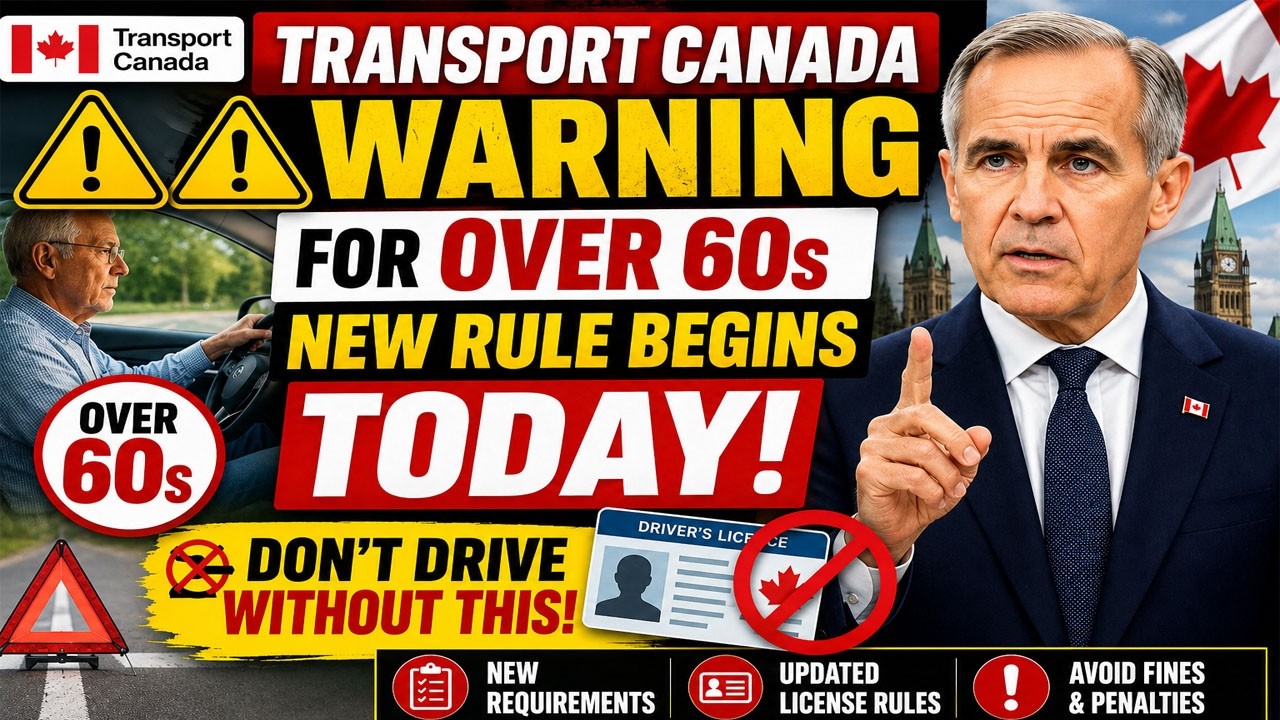 ⚠️ Transport Canada Warning for Over 60s &mdash; New Rule Begins TODAY, Don&rsquo;t Drive Without This! 🚗