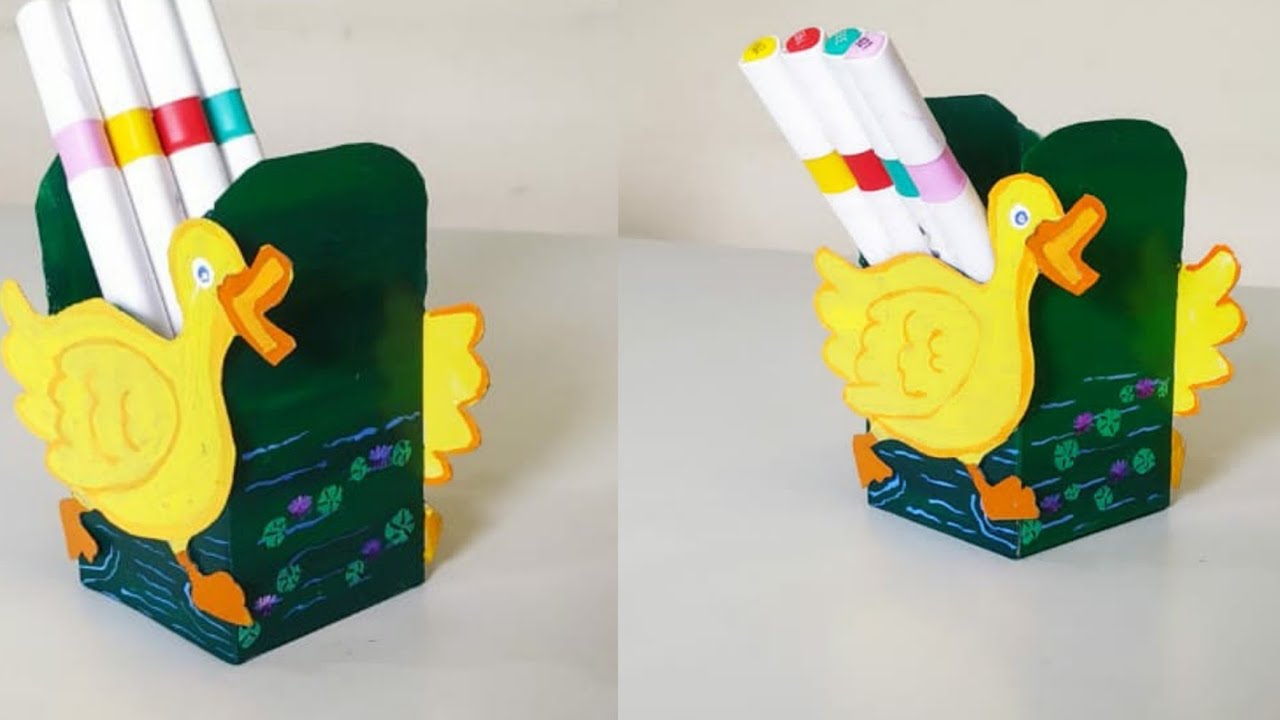 DIY Duck Pen Holder/Aise Banaya Duck Pen Holder/Duck Craft Idea/