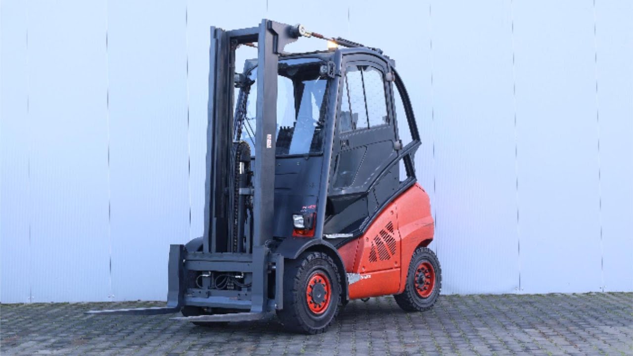 Linde H45D (2014) diesel forklift truck, duplex mast, with free lift, VW engine, 4597 hours worked