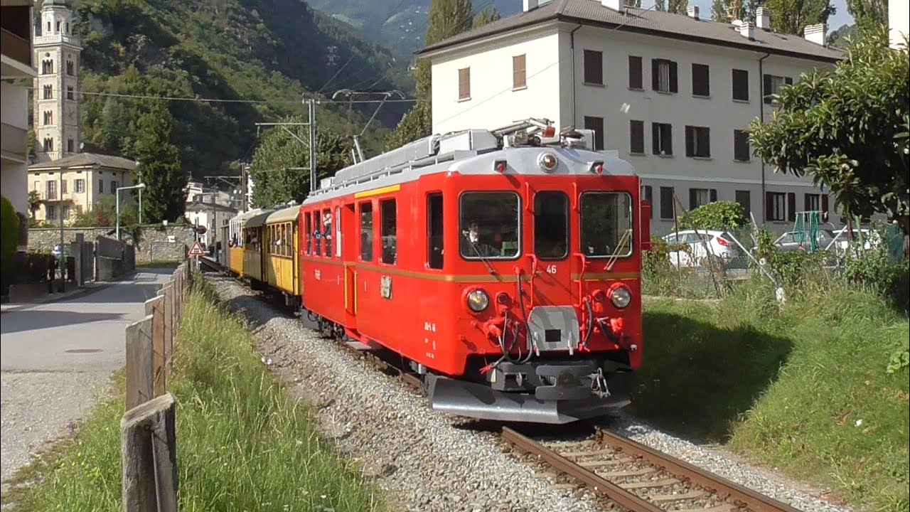 Treni Storici e Regionali sui binari del Trenino Rosso a Tirano!