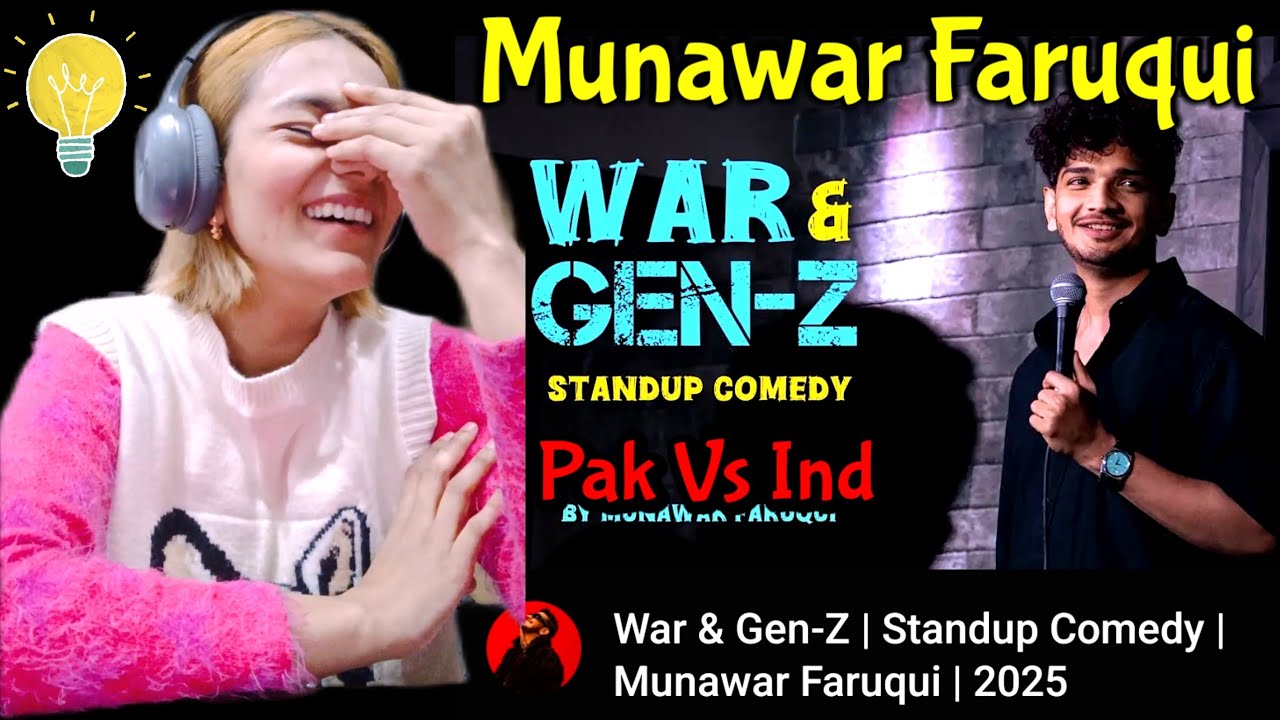 Munawar Faruqui Stand Up Comedy Reaction by Pakistani #indiapakistanwar #standupcomedy2025 #memona