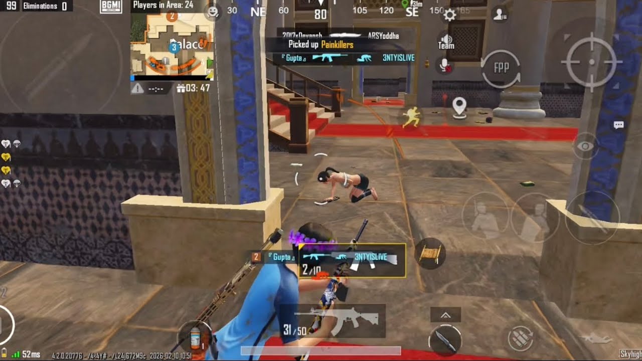 PUB-G MOBILE 4.2 update!! 😈 event rush Erengle map!!😍 random player gameplay..👀 120 fps !! iphone 17