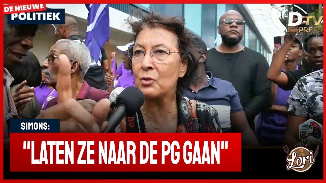 🚀 De Nieuwe Politiek LIVE • NDP voorzitter  Simons en Ingrid Bouterse in binnenstad (Suriname)