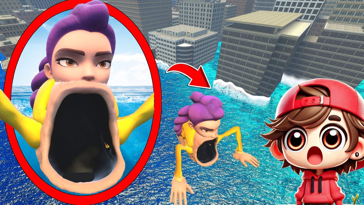 My drone CATCHES SEA GIANT KPOP DEMON HUNTERS RUMI AND JINU in REAL LIFE in Garry's Mod!