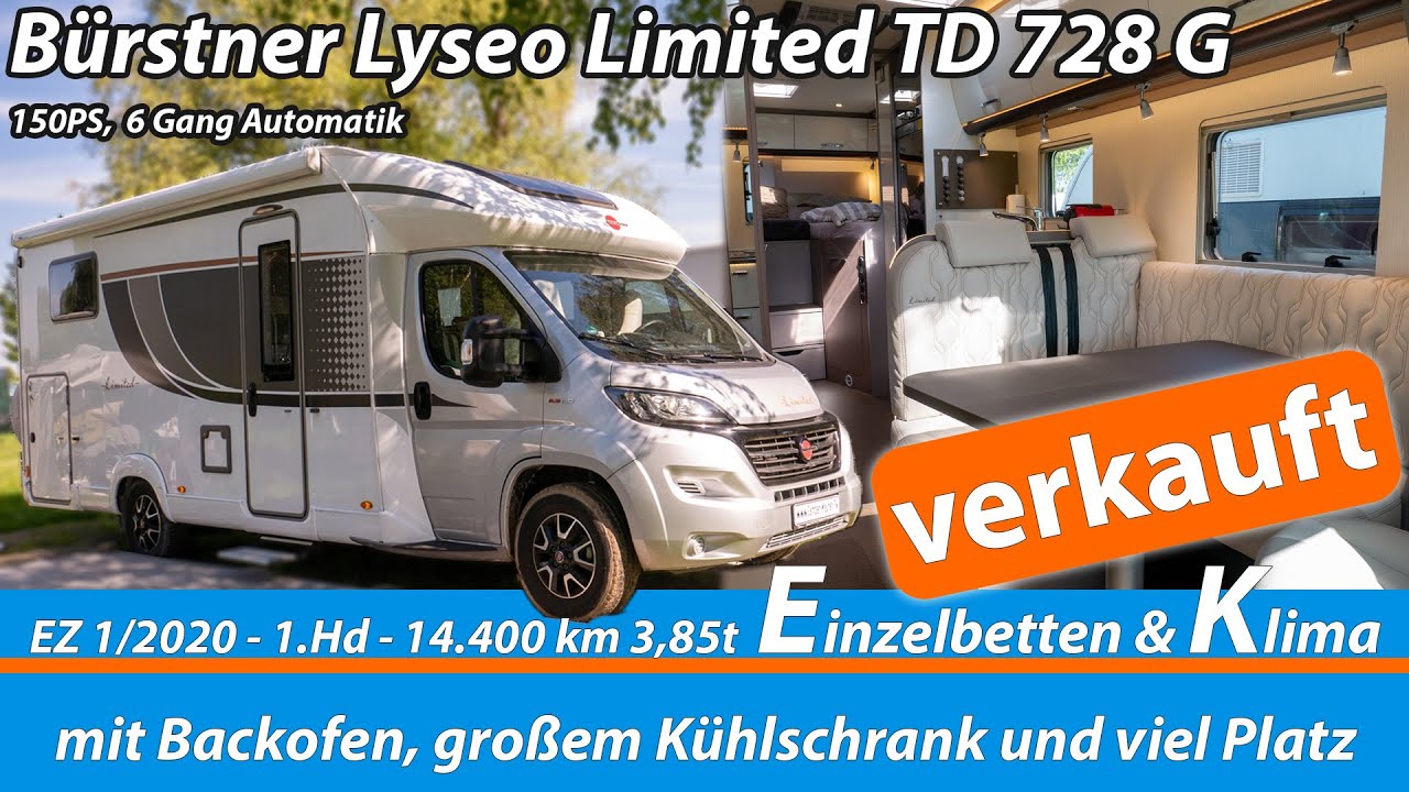 Roomtour - Bürstner Lyseo TD 728 G Limited - 2020 - 1. Hd - Einzelbetten Standklima u.v.m.