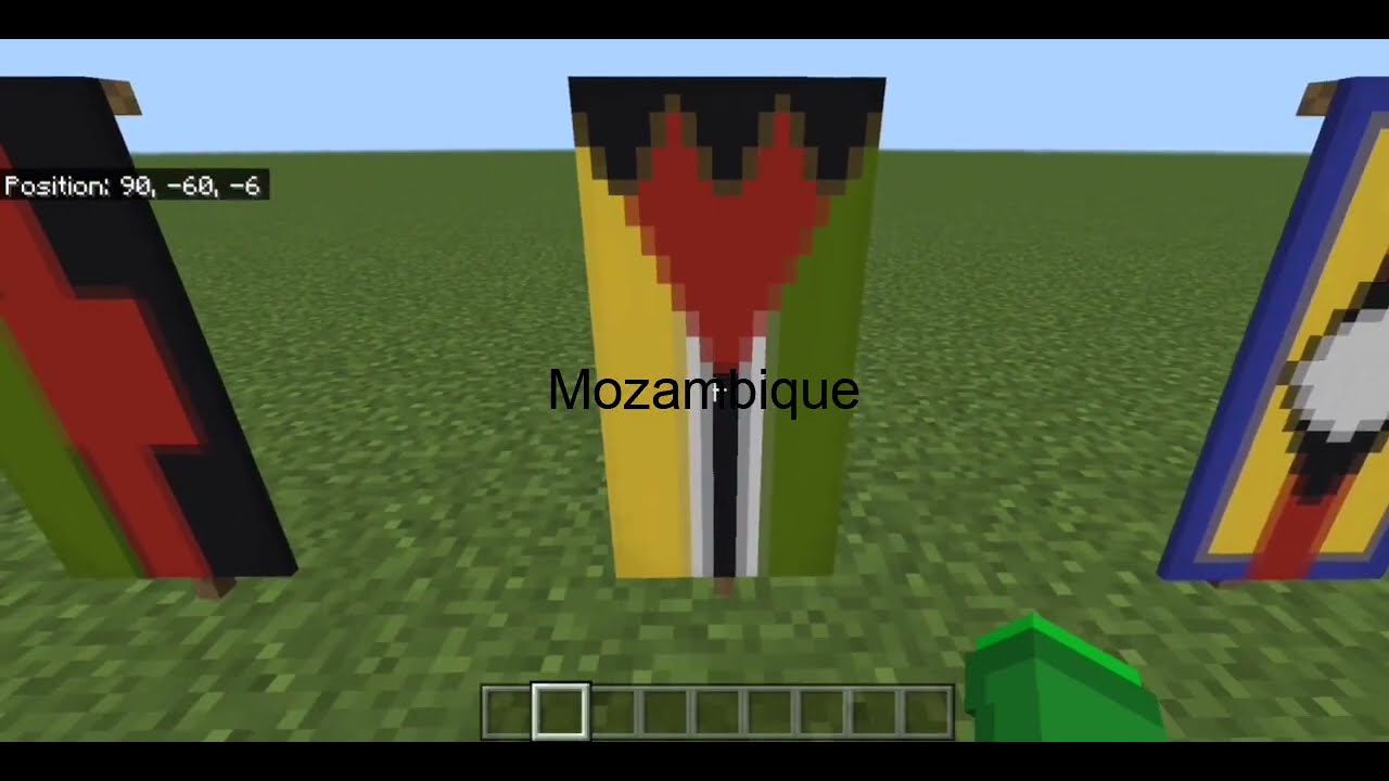 African flags as Minecraft banners