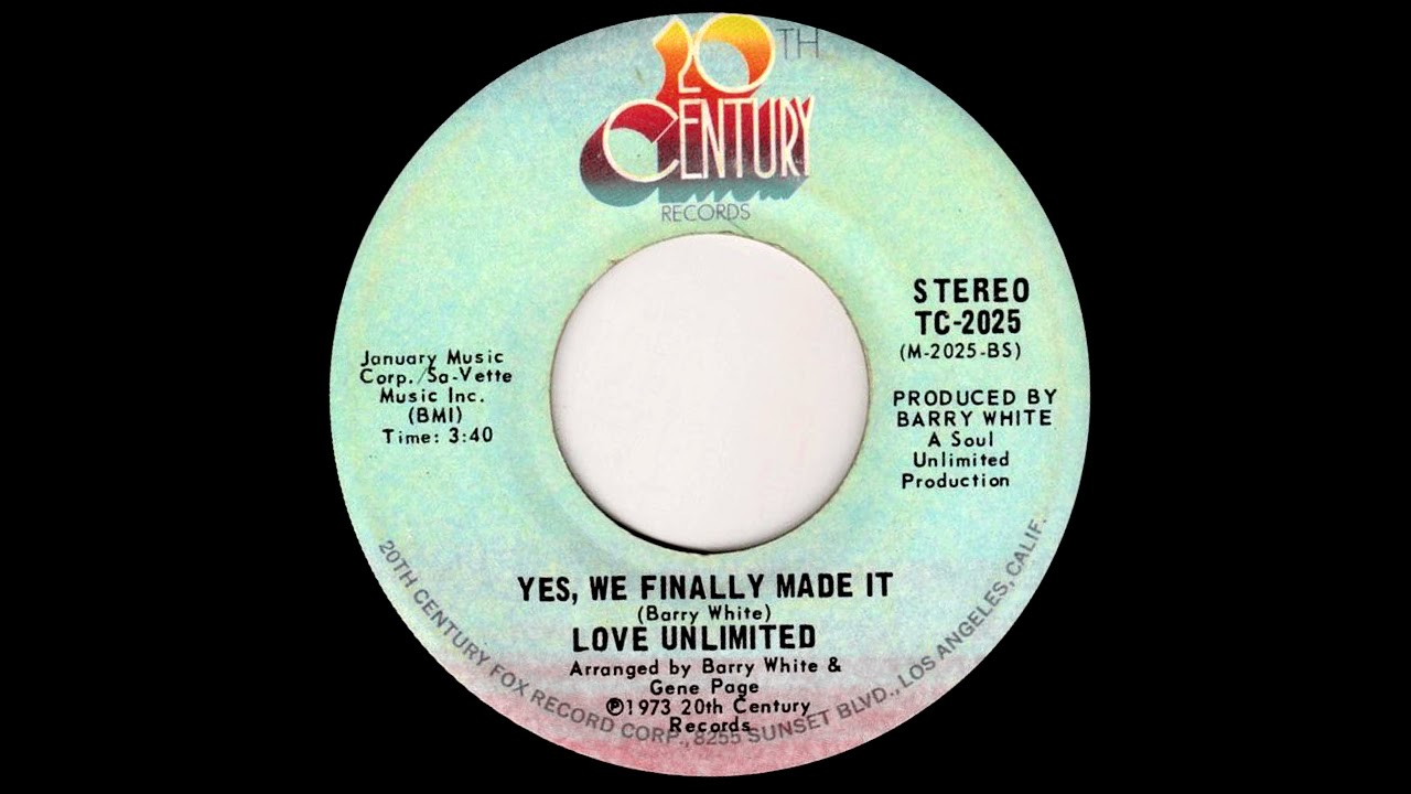 Love Unlimited - Yes, We Finally Made It (1973) Soul Instrumental
